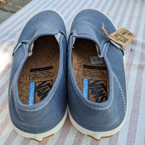 Vans Eco Theory Slip-On, Cement Blue/Marshmallow, Men's 8.5/Women's 10